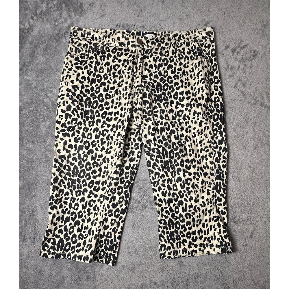 Zoey And Beth Cheetah Print Animal Print Capris Shorts Pants Bermuda Sz‎ Large L